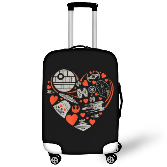 Star Wars Valentine s Day Heart Galaxy Luggage Covers