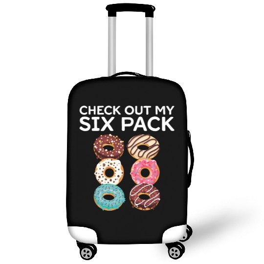 Six Pack Donut Gym Abs Calories Hilarious Gift Luggage Covers