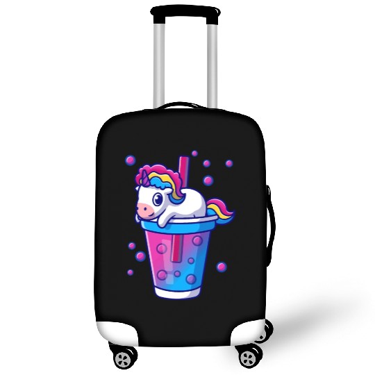 Boba Tea Bubble Tea Cute Kawaii Unicorn Bisexual Luggage Covers