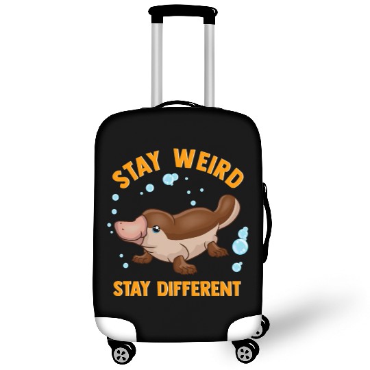 Funny Stay Weird Stay Different Cute Platypus Luggage Covers