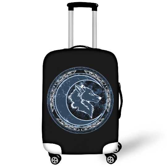 Wolf Moon Luggage Covers