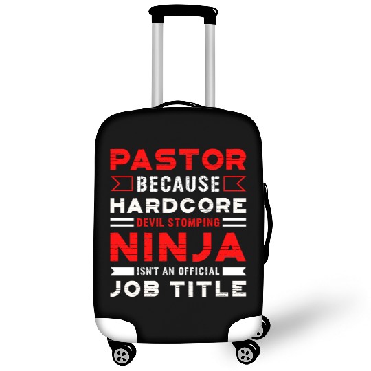 Pastor Devil Stomping Ninja Official Job Title Luggage Covers