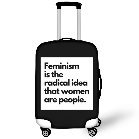 Feminism solid back sticker Luggage Covers
