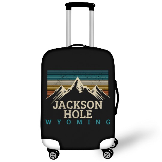 Jackson Hole Wyoming Vintage Mountains Nature Souv Luggage Covers