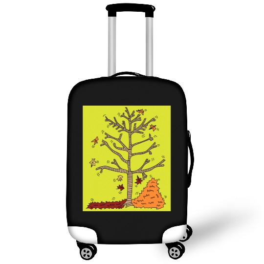 Autumn Colorful Leaves Nature Season Luggage Covers