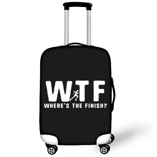 WTF Wheres The Finish Funny Running T Luggage Covers