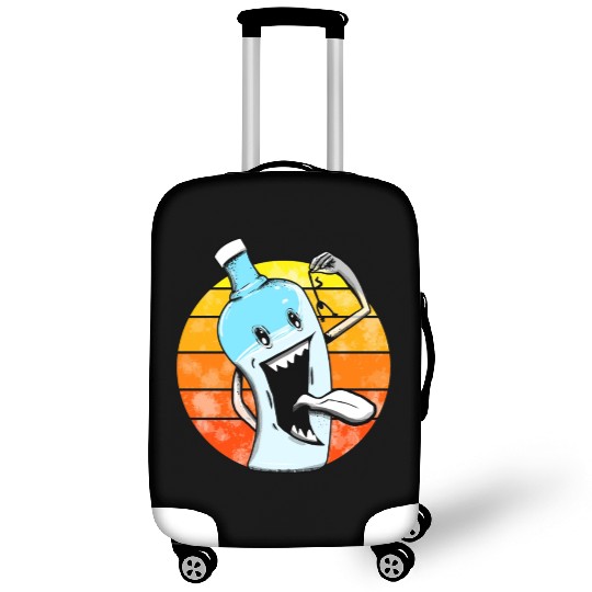 Water Bottle People Sunset Luggage Covers