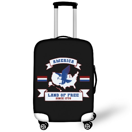 America - Land Of Free Since 1776 Luggage Covers