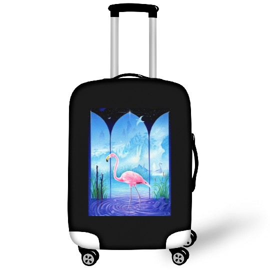 Cosmic Flamingo Luggage Covers