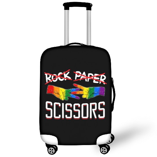 Rock Paper Scissors Lesbian LGBTQ Pride Luggage Covers
