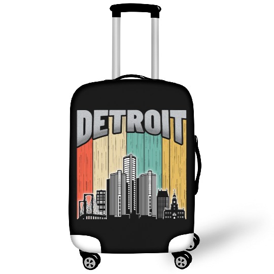 Detroit Michigan Luggage Covers