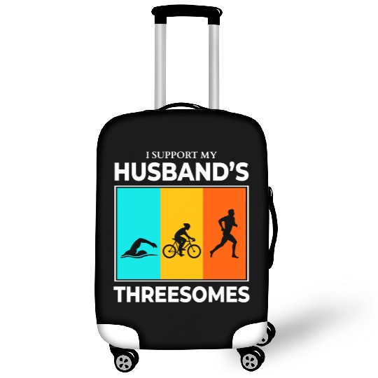 Swim Bike Run Triathlon Triathlete Husband Wife Luggage Covers