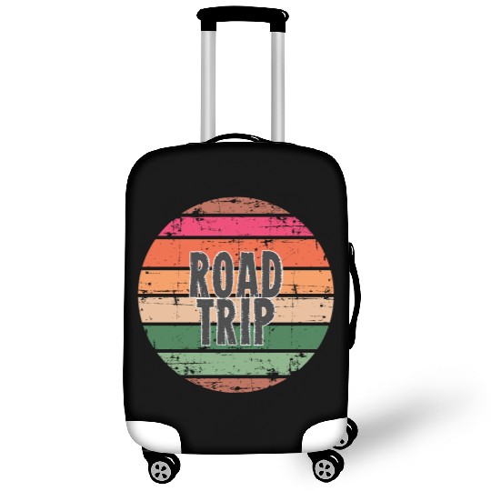 Road Trip orange Luggage Covers