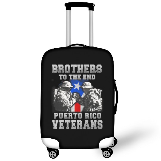 Veteran Gift-Great Brothers To The End Puerto Rico Luggage Covers