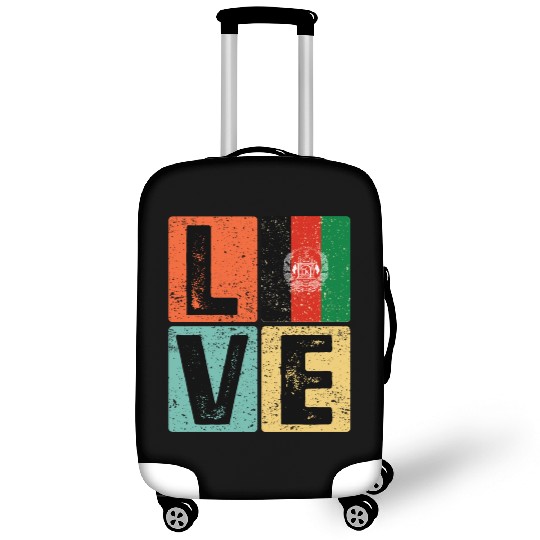 I Love Afghanistan Flag for Afghan Pride Luggage Covers