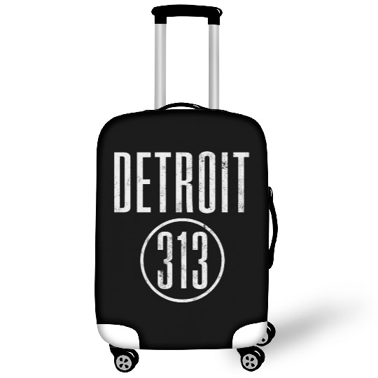 Detroit 313 Area Code Vintage Luggage Covers