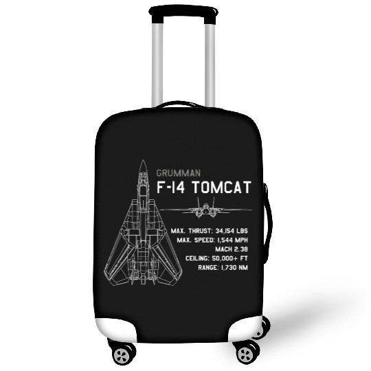 F 14 Tomcat Schematics Luggage Covers