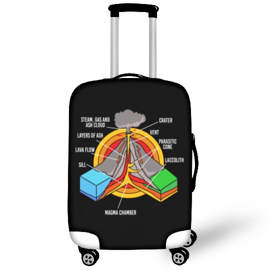 Geology Science Teacher Rocks Volcano Anatomy Kids Luggage Covers