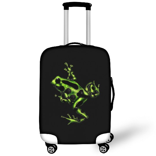 Green poison dart frog Luggage Covers