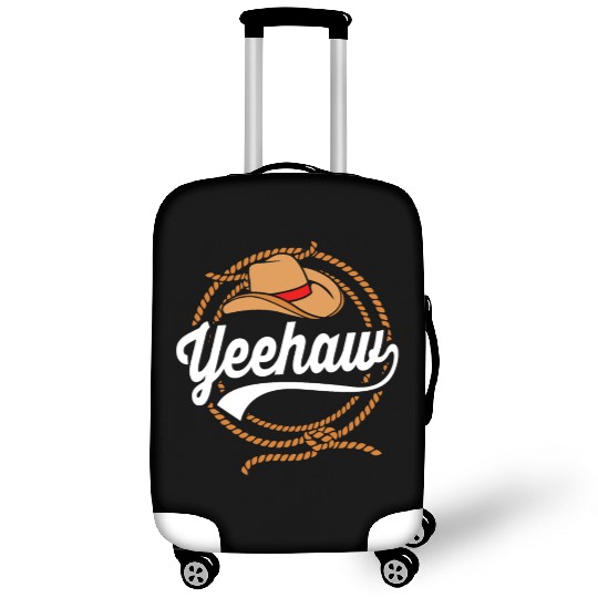 Yeehaw Cowboy Western For Men Bull Riding Rodeo Luggage Covers