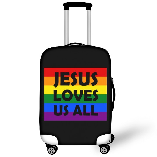 JESUS LOVES US ALL | LGBT gay pride | Rainbow Luggage Covers