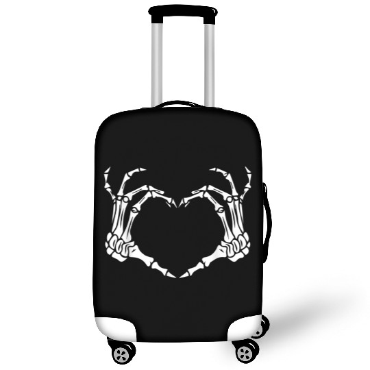 Skeleton Hand Heart Sign Bones Costume Funny Luggage Covers