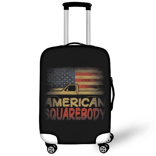 American Flag Square Body American Squarebody Luggage Covers