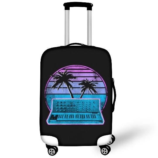 Analog Synthesizer Synthwave Vintage Retrowave Luggage Covers