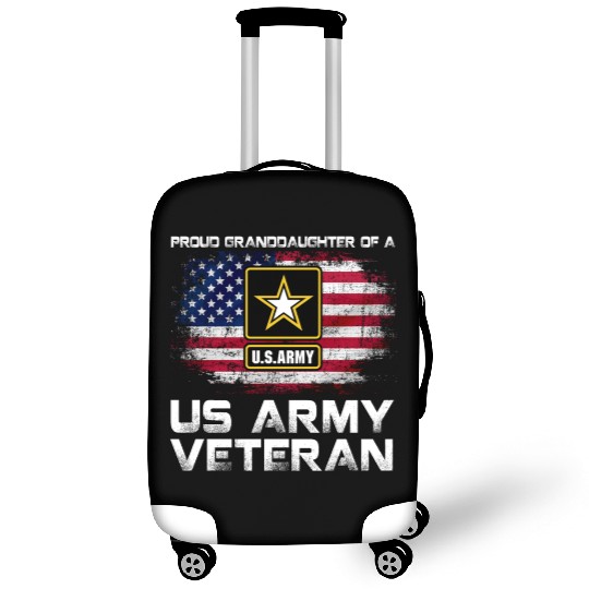 Proud Granddaughter Of A Us Army Veteran Military Luggage Covers