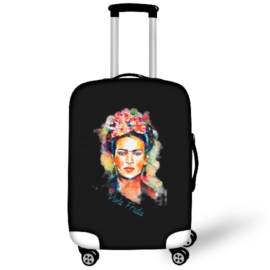 Frida Kahlo Viva Frida Bold And Beautiful Watercol Luggage Covers