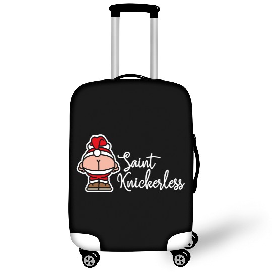 St. Knickerless funny Santa Claus Christmas puns Luggage Covers