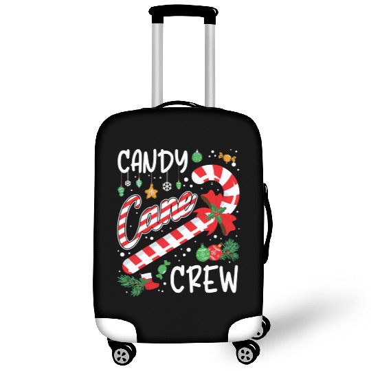 Candy Canes Crew Christmas Matching Group Xmas Luggage Covers