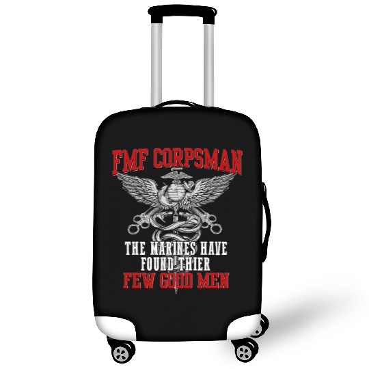 FMF Devil US Navy Corpsman DOC Badass Army Veteran Luggage Covers