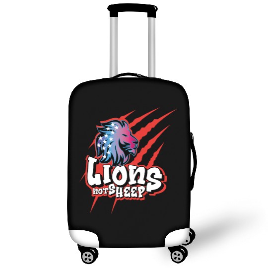 Lions Not Sheep Patriotic American Luggage Covers