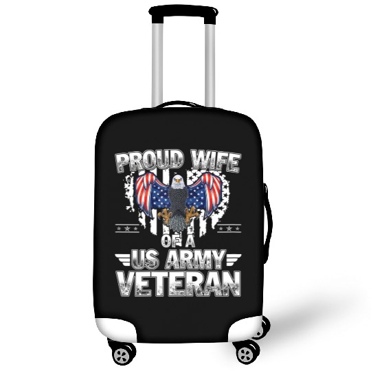 Proud Wife Of A US Army Veteran Luggage Covers