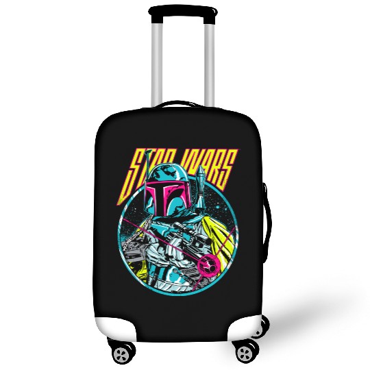 Star Wars Boba Fett Neon Blaster Vintage Graphic Luggage Covers