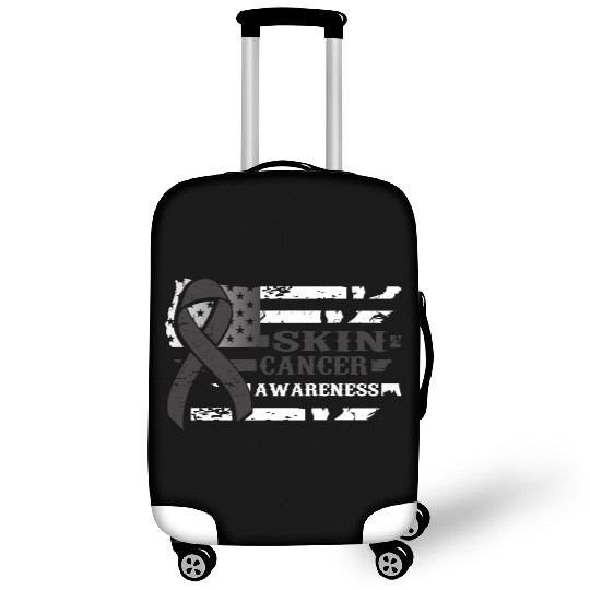 USA Flag SKIN Cancer Awareness Luggage Covers