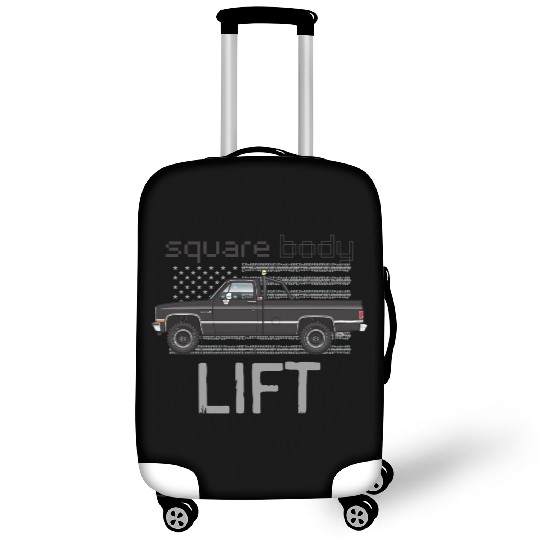 Square Body Lift Black Luggage Covers