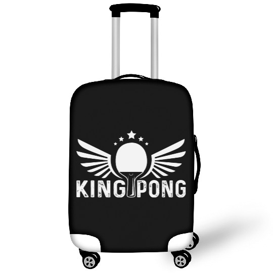 Funny Ping Pong Distressed King Pong Table Tennis Luggage Covers