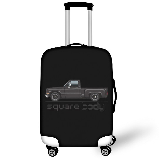 Square Body Black Luggage Covers