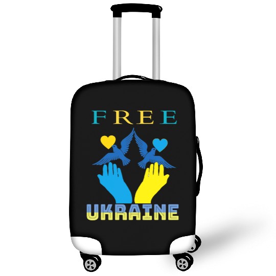 Free Ukraine. Peace not War. Luggage Covers