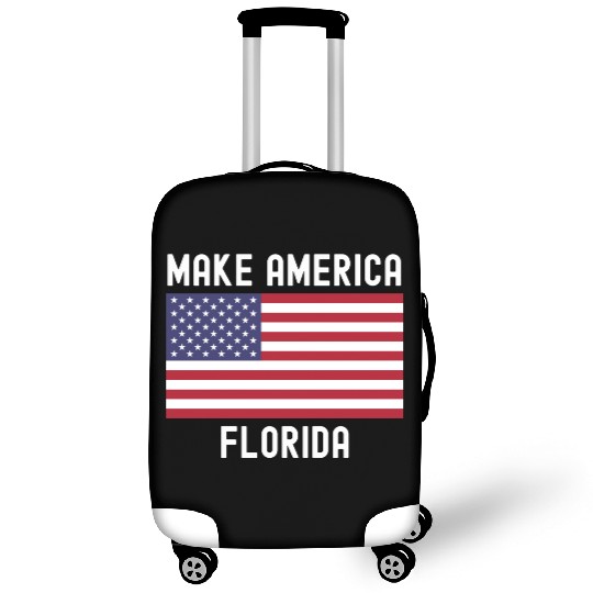 Make America Florida American Flag DeSantis 2024 Luggage Covers