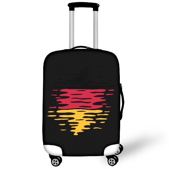 Germany flag waves Luggage Covers