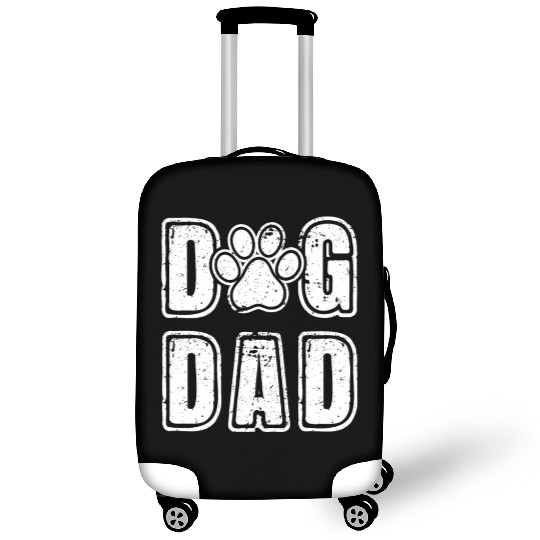 Dog Dad Vintage Grunge Paw Dog Lover Father's Day Luggage Covers