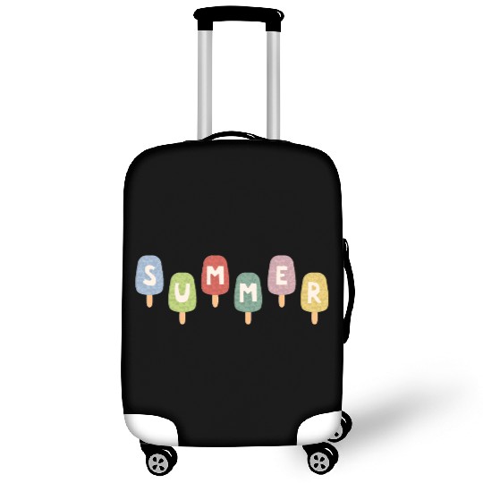 Colorful ICE CREAM STICKS with SUMMER Word Luggage Covers