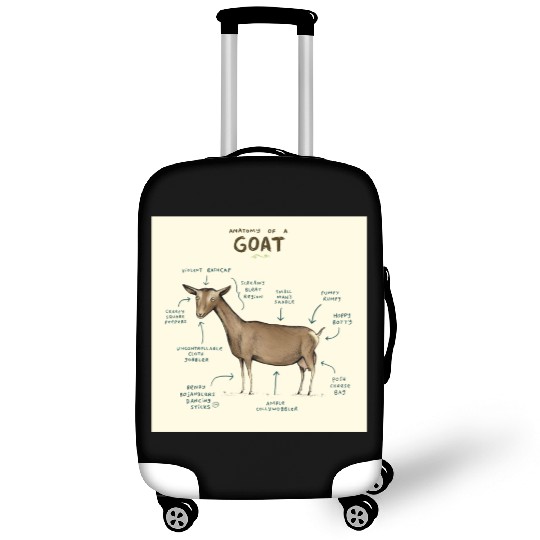 anatomy of a goat greeting card Luggage Covers