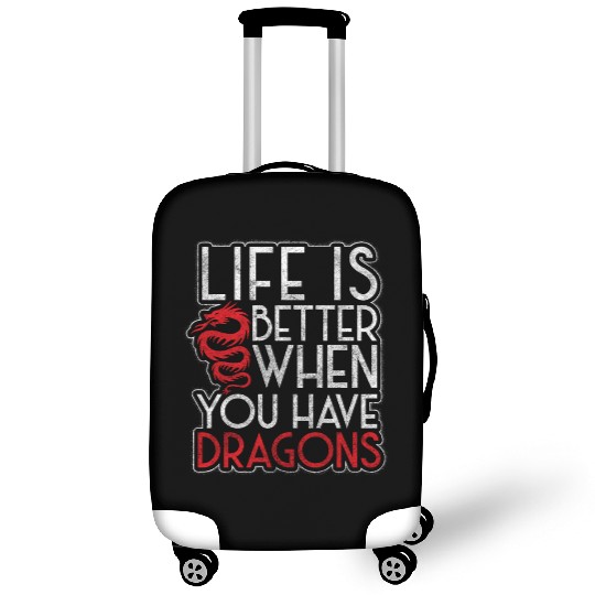 Fantasy Dragon Scales Monster Chinese Dragon Luggage Covers