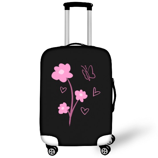 flowers symbol plants nature butterfly pink Luggage Covers