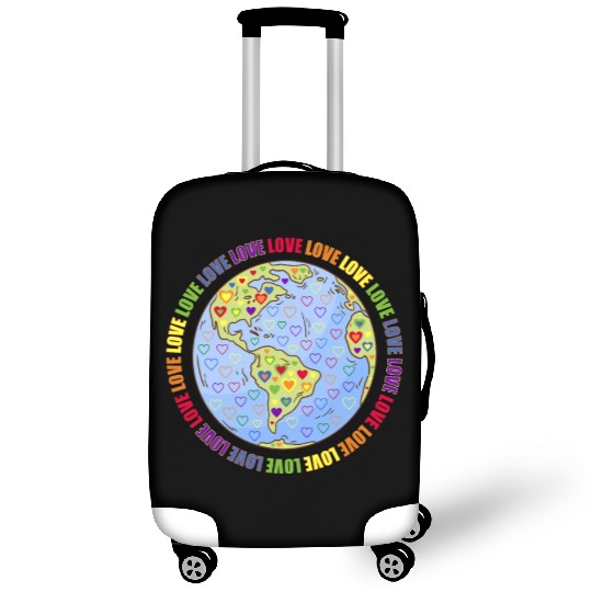 LGBT Pride Rainbow Hearts Lesbian Gay Bi Trans Luggage Covers