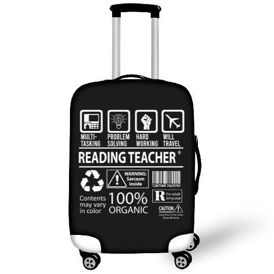 Reading Teacher Luggage Covers - Multitasking Job Gift It